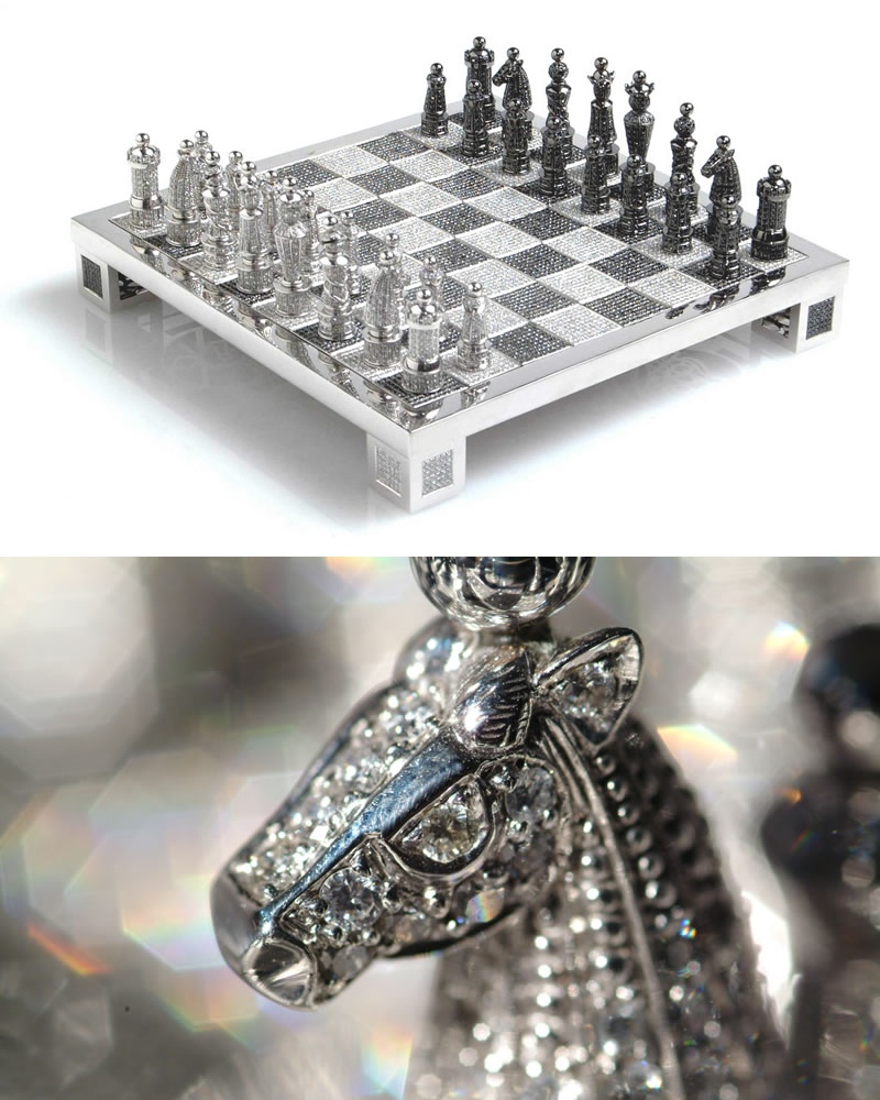 28-Charles-Hollander-Royal-diamond-encrusted-chess-set-dijamantski-šahovski-set